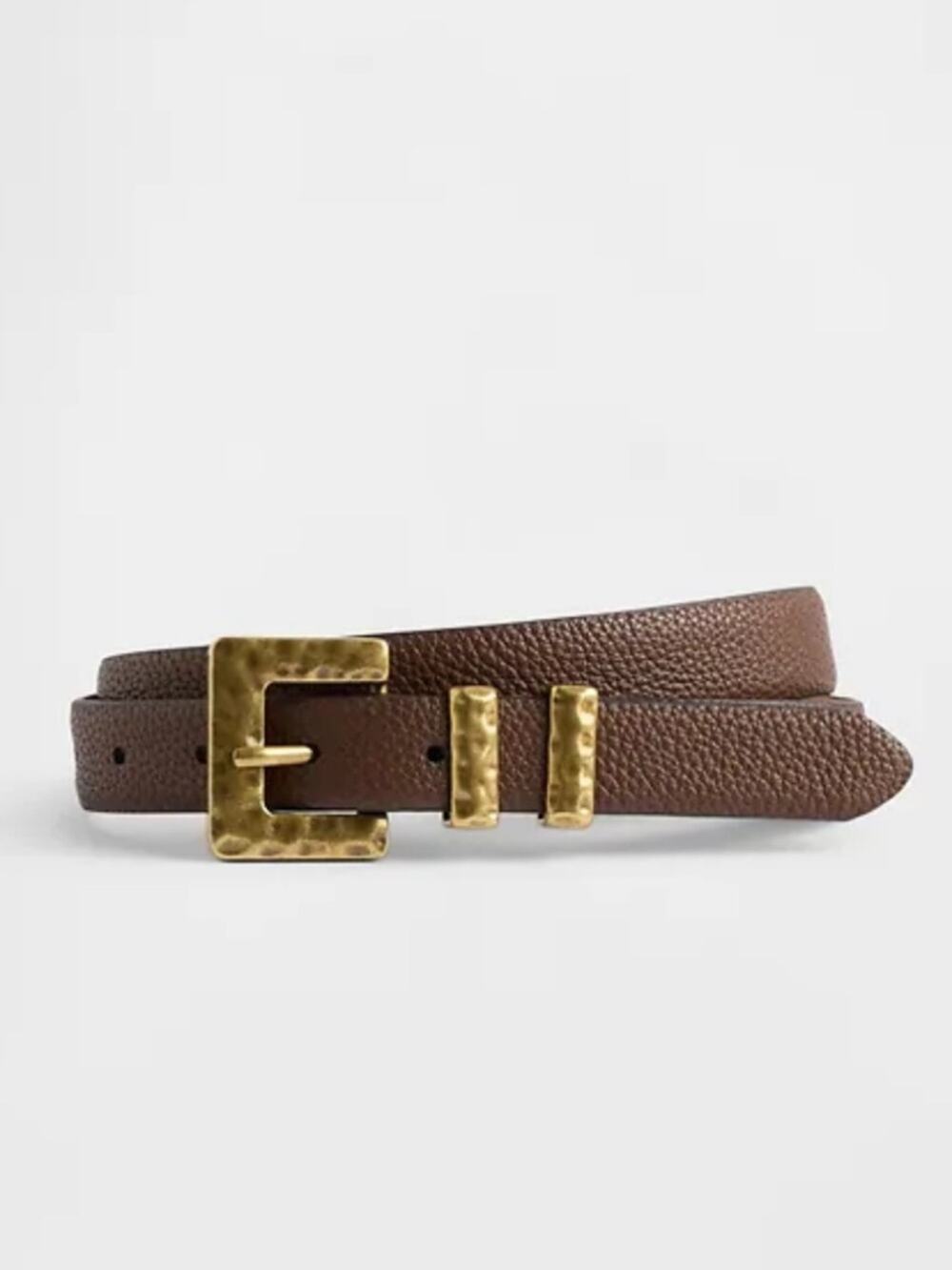 GAP Vegan Pebble Leather Belt - Dark Brown XL NWT